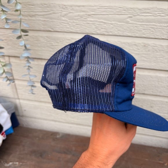 vintage SAFETY SUPPLY CANADA patch mesh trucker hat snapback blue - Picture 3 of 5